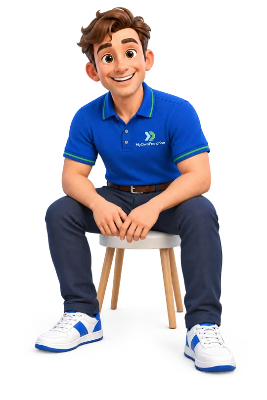 Clark seated and smiling